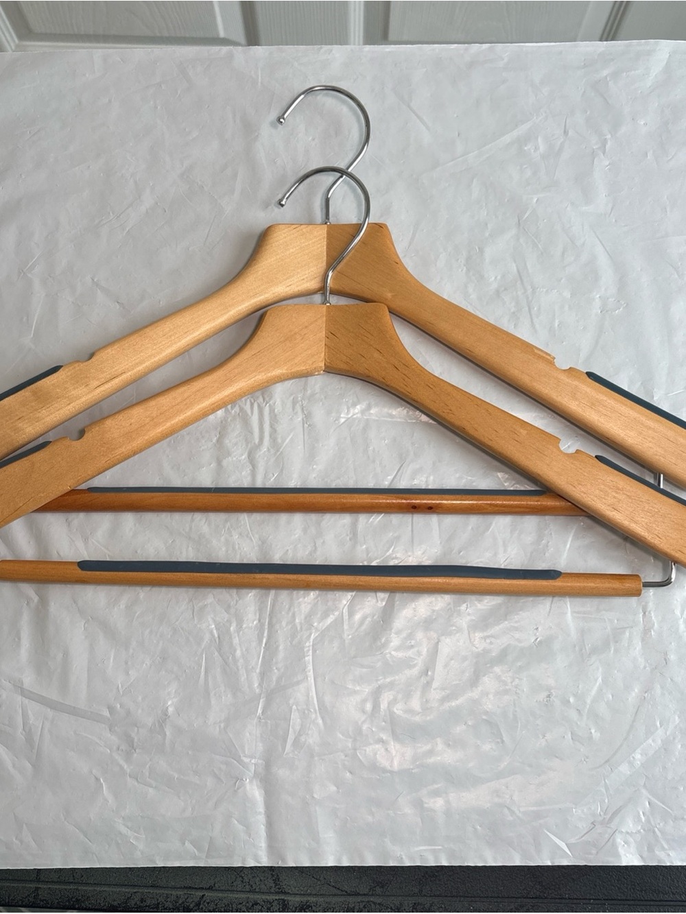 Vintage Luxury Michael Graves Wooden Clothes Hanger Set Birch - Home Storage